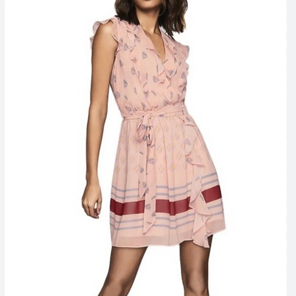 Pink Ruffled Sleeveless Dress - Picture 2 of 6